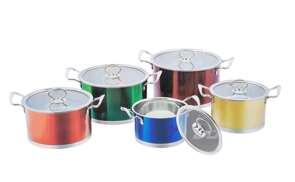 Set de Ollas 10 pzs 18, 20, 22, 24, 26cm