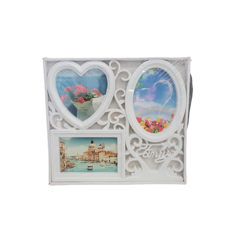 Cuadro de Amor para 3 Fotos