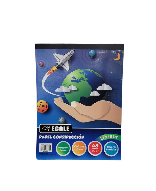 Papel construccion 48 hojas