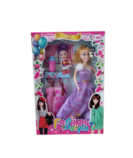 [MC232104] Muñeca con hija y accesorios en caja