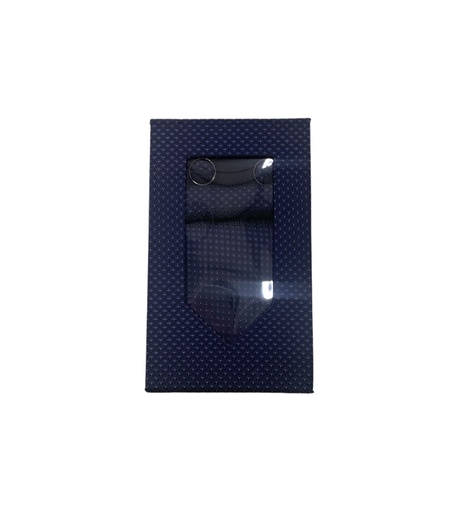 [MC172879] Corbata con mancuerna y pañuelo