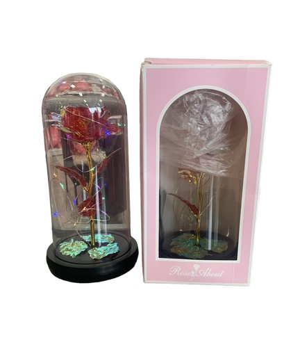 [MC235448] Adorno de rosa con luz 