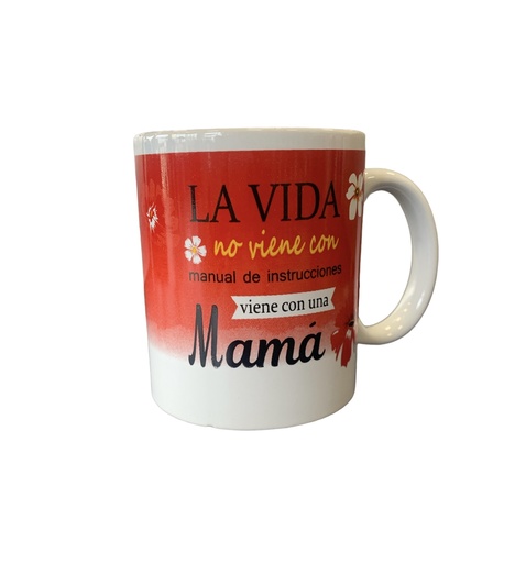 [CP-236724M-3] Taza con mensaje de feliz día mamá 