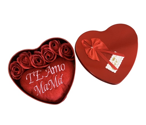 [MC235349] Corazón con flor Jabón y corazón tipo peluche 