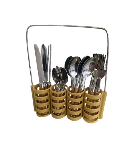 [MC235789] Set de cucharas y tenedores con escurridor 