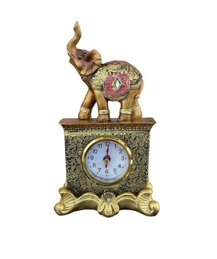 [MC235378] Adorno figura elefante con reloj