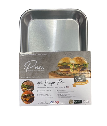 [BS10314] Set de 2 Bandejas de aluminio 40x28.5x2.5cm