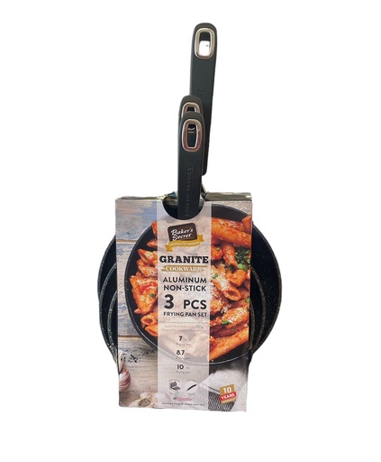 [BS11376] Set de 3 Freideras de Aluminio 7, 8.7, 10 pulgadas