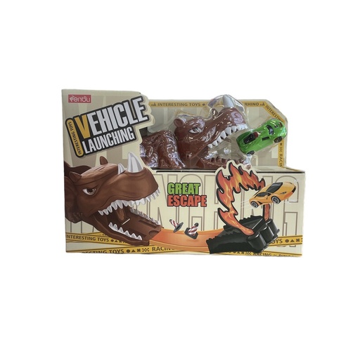[MC242726] Pista de carro con cabeza de dinosaurio