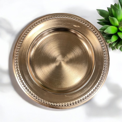 [GP-237960-14] PLATO DECORATIVO DORADO