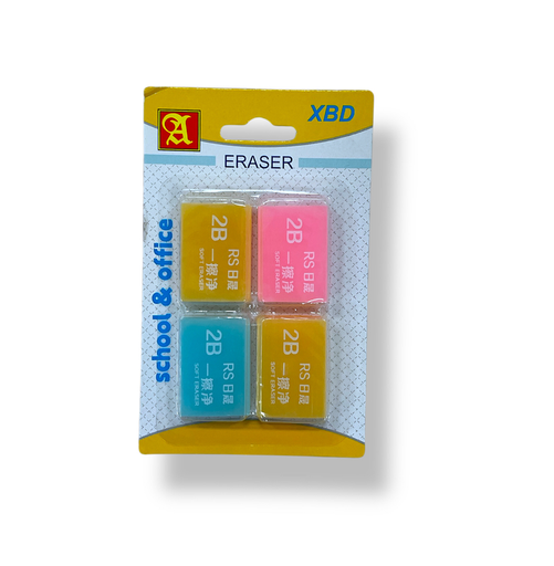 [ST-2324348B-11] (e)set de 4 borradores en carton