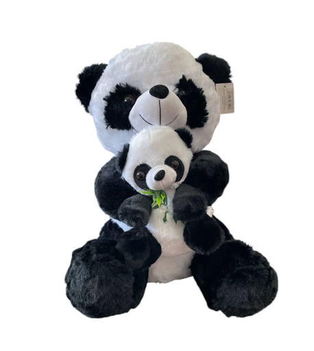 [TY-240648-10-2] peluche de panda con bebe