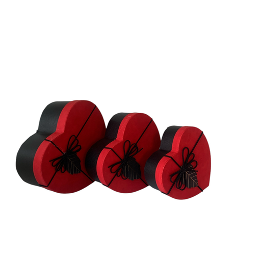 [GF-2410856-1] SET DE 3 CAJITAS DE REGALO FIG. CORAZO