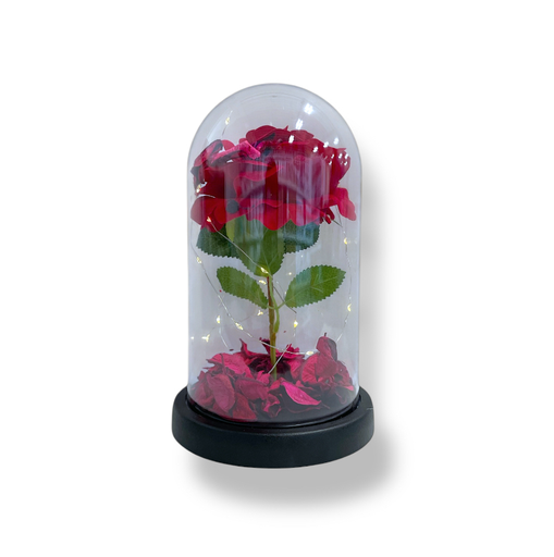 [GF-246688-1-2] Adorno de rosa con luz