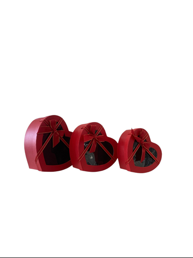 [Rc235684] SET DE 3 CAJITAS FIGURA CORAZON