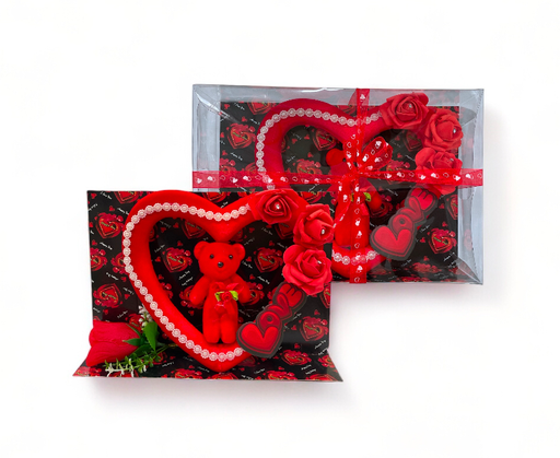[RC236641] set de corazon con osito pequeño