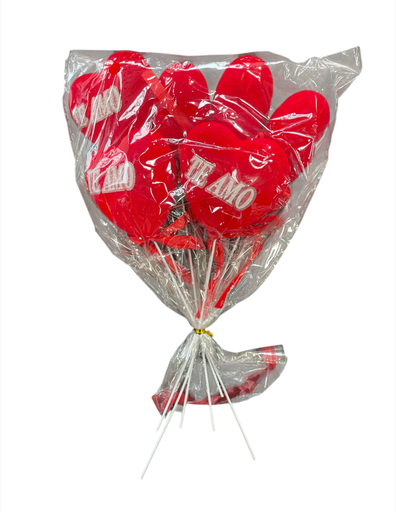 [MC244840] pq. de 6 corazones fig. te amo