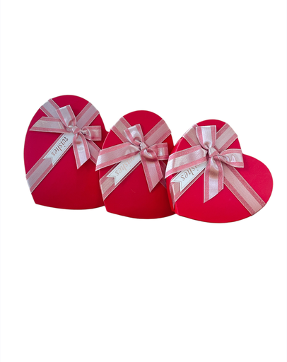 [RC235683] set de 3 cajas figura de corazon