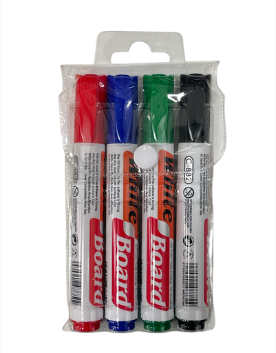 [RST-2421332-14] (E)PAQ.DE 4 MARCADORES DE PIZARRA