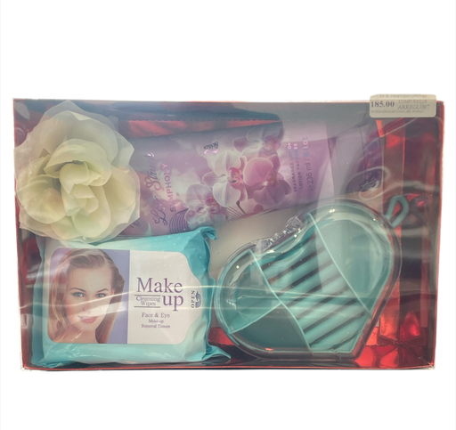 [ARREGLO97] Set de crema toalla joyero caja