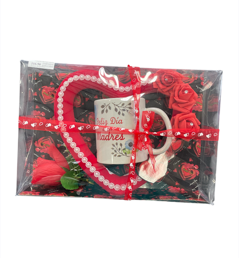 [ESTUCHE03] CORAZON  DE FOMY CON TAZA