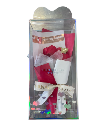 [GF-246688-4] Ramo de Flor de Jabon en Estuche