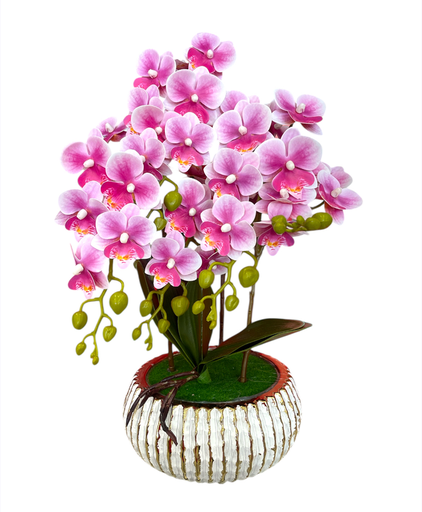 [MC248025] ADORNO MACETERA CON FLORES