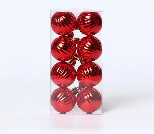 [CH-2416526-17-RED] paq. de 6 esferas navideñas