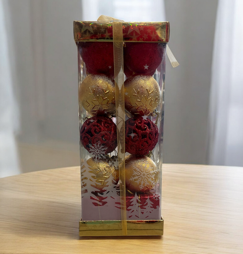 [CH-256018-5] set de 20 pelotas navideñas en estuche