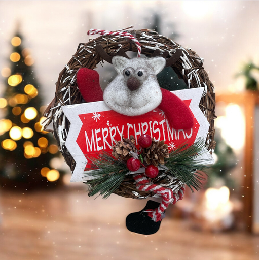 [MC244169] CORONA NAVIDEÑA CON FIGURAS