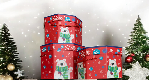 [MC244222] set de 3 cajas navideñas