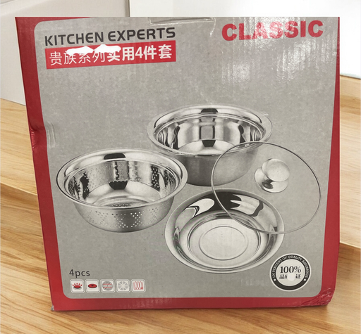 [RC172094-O] Olla con colador 4 pzs