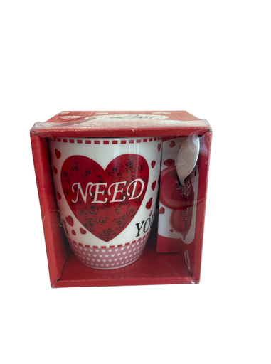 [4557852221115] taza con cucharita san valentin