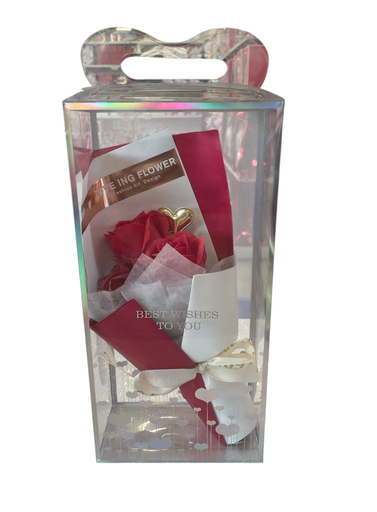 [GF-246688-4] Ramo de Flor de Jabon en Estuche