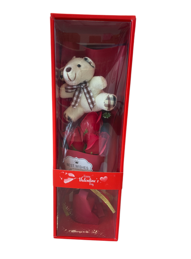 [GF-246721-4] ramo de flor con osito