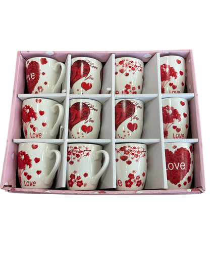 [Mc247586] set de 12 tazas en cajita