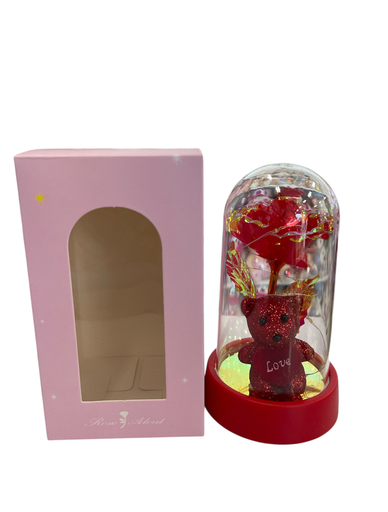 [Mc253300] Adorno Rosa con Luz