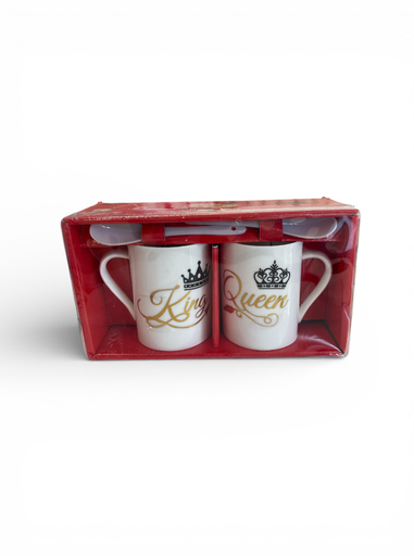 [Mc253335] set de 2 tazas con cuchara de amor