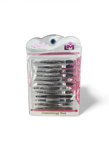 [6932019095354] CARTON DE 12 PINZAS PARA CEJAS