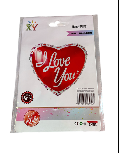 [Mc213959] GLOBO FIGURA DE CORAZON