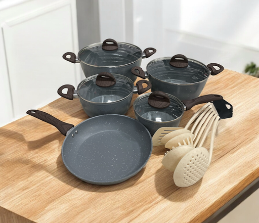 [Gc19] Juego de 4 ollas 1 Fridera y Cucharones