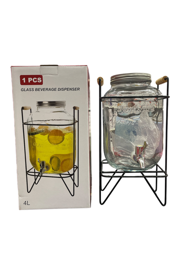 [Mc254074] Bote de Vidrio con Llave