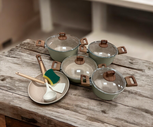 [Tu-12b] Set de 4 ollas, 1 fridera y accesorios