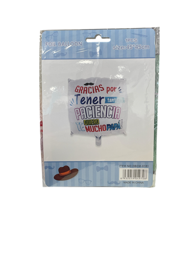 [Dbcm-0181] Globo Con Mensaje Para Papá