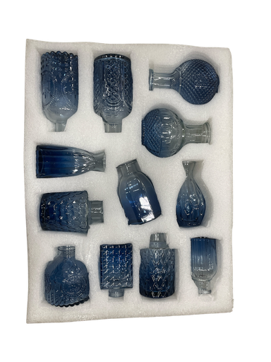 [Mc257431] CAJA DE 12 JARRONES DE VIDRIO