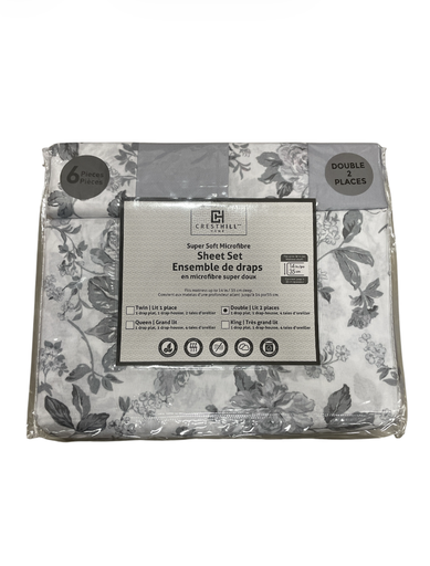 [Nl17473-25-f] Set de sabanas matrimonial 6 piezas