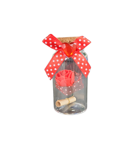 [GC-22187728-1] Frasco. D/vidrio C/corch fig. flor/rubi