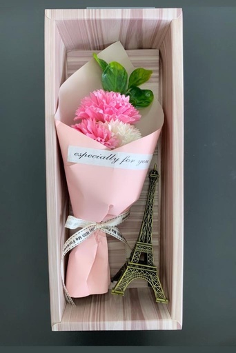 [GF-2276498-2] Cajita con flor de jabon + torre ifel