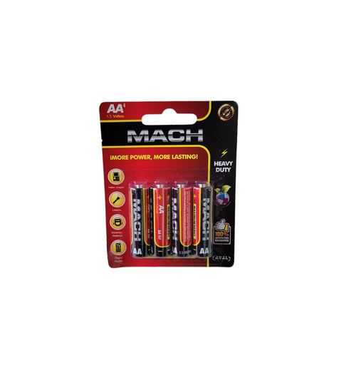 [BT-AA-4B] Bateria AA  MACH HEAVY DUTY