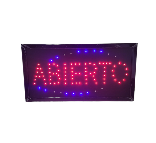 [RC141239] Rotulo LED "Abierto"
